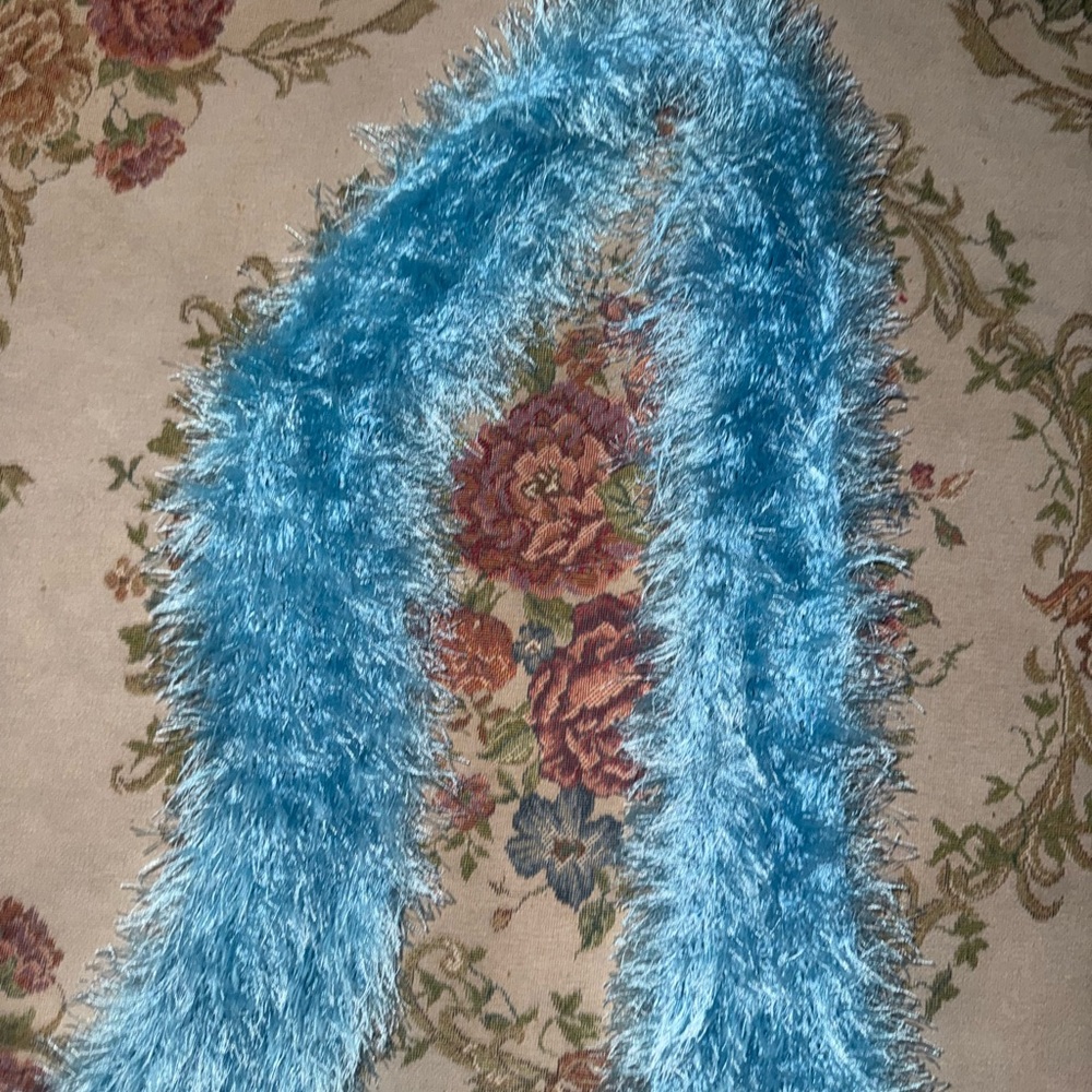 Fluffy Blue scarf